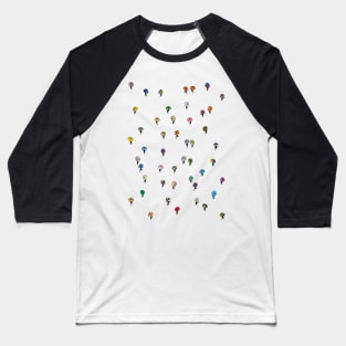 Walking Weather Pattern Baseball T-Shirt